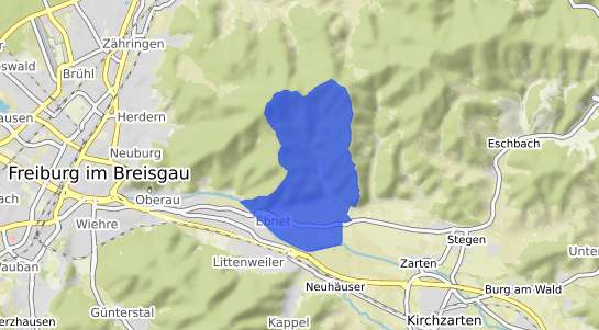 Bodenrichtwertkarte Freiburg im Breisgau Ebnet